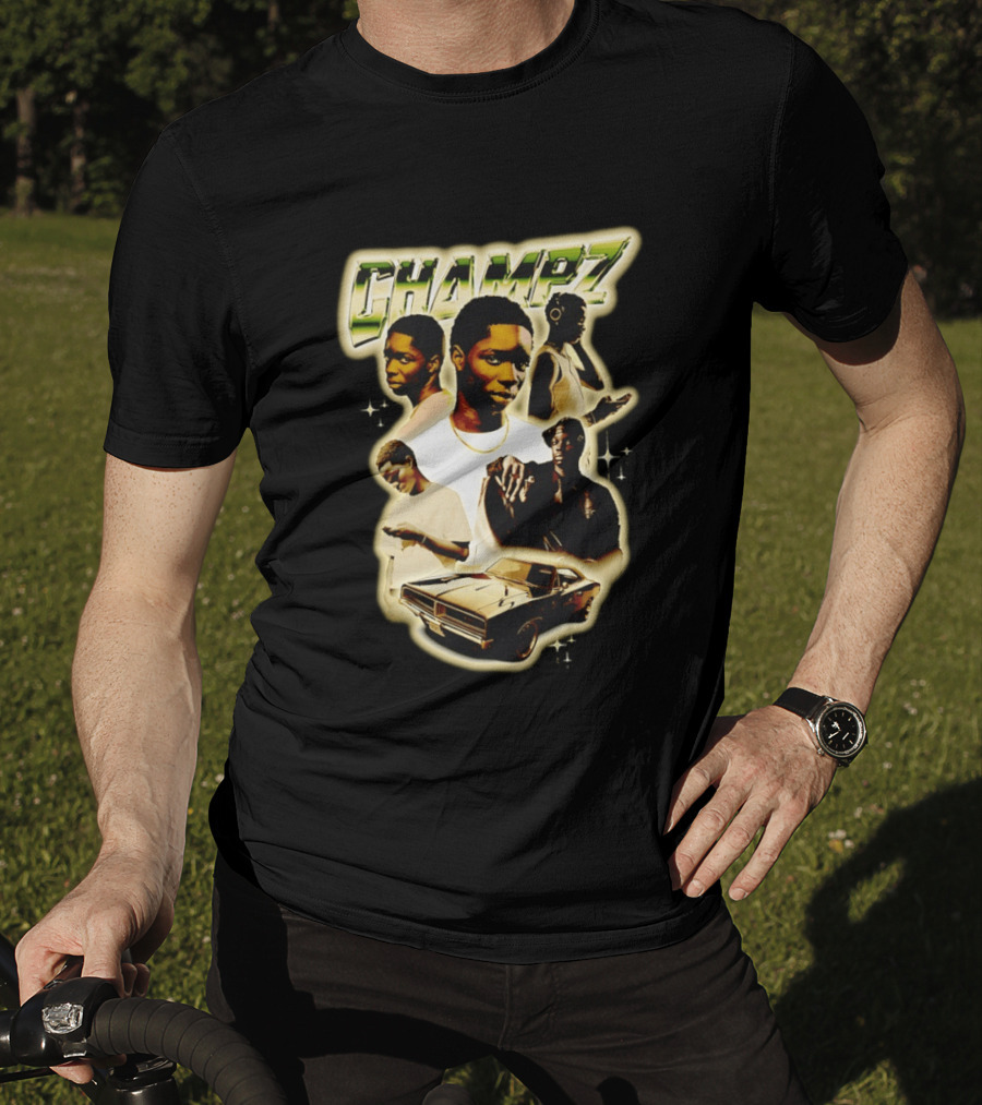Champz Musical Artist Retro Style Car And Portraits T-Shirt
