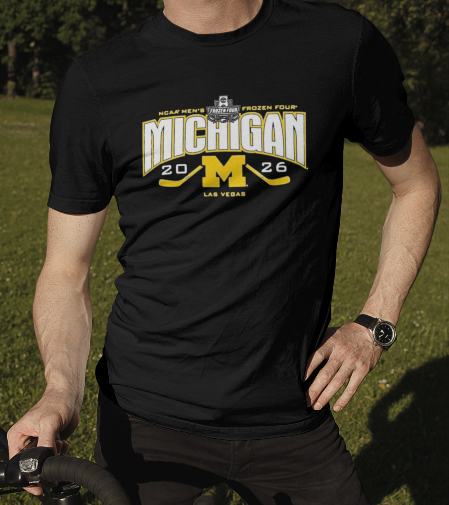 Michigan Wolverines 2026 NCAA Men's Frozen Four Las Vegas Hockey T-Shirt
