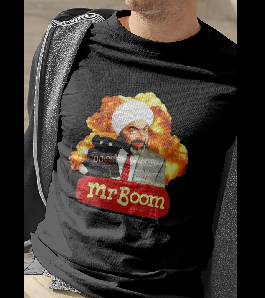 Mr Boom Meme Explosion Countdown Teddy T-Shirt