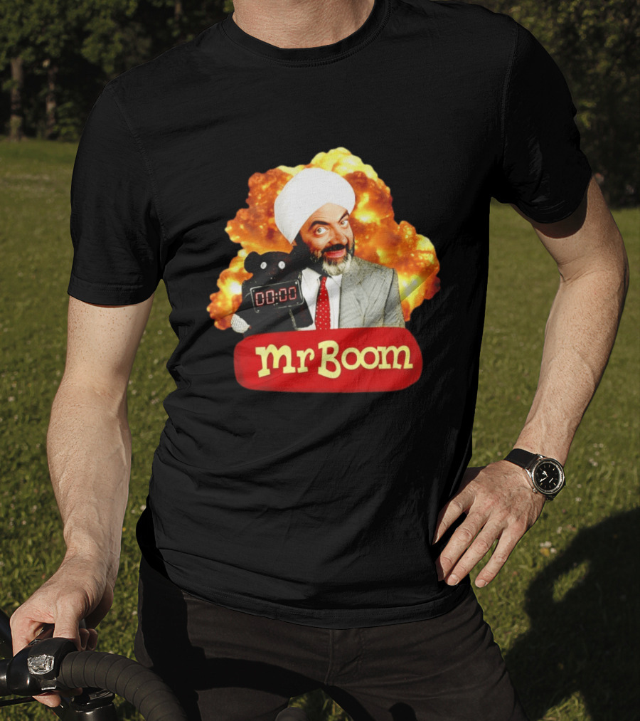 Mr Boom Meme Explosion Countdown Teddy T-Shirt