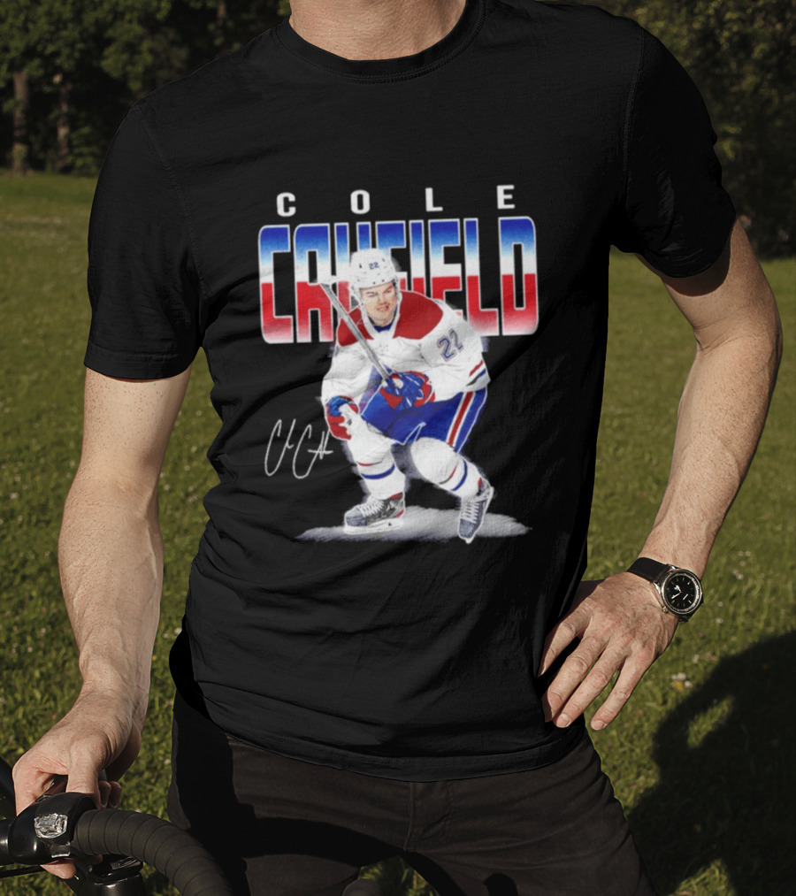 Cole Caufield Montreal Canadiens Number 22 Ice Hockey Player T-Shirt