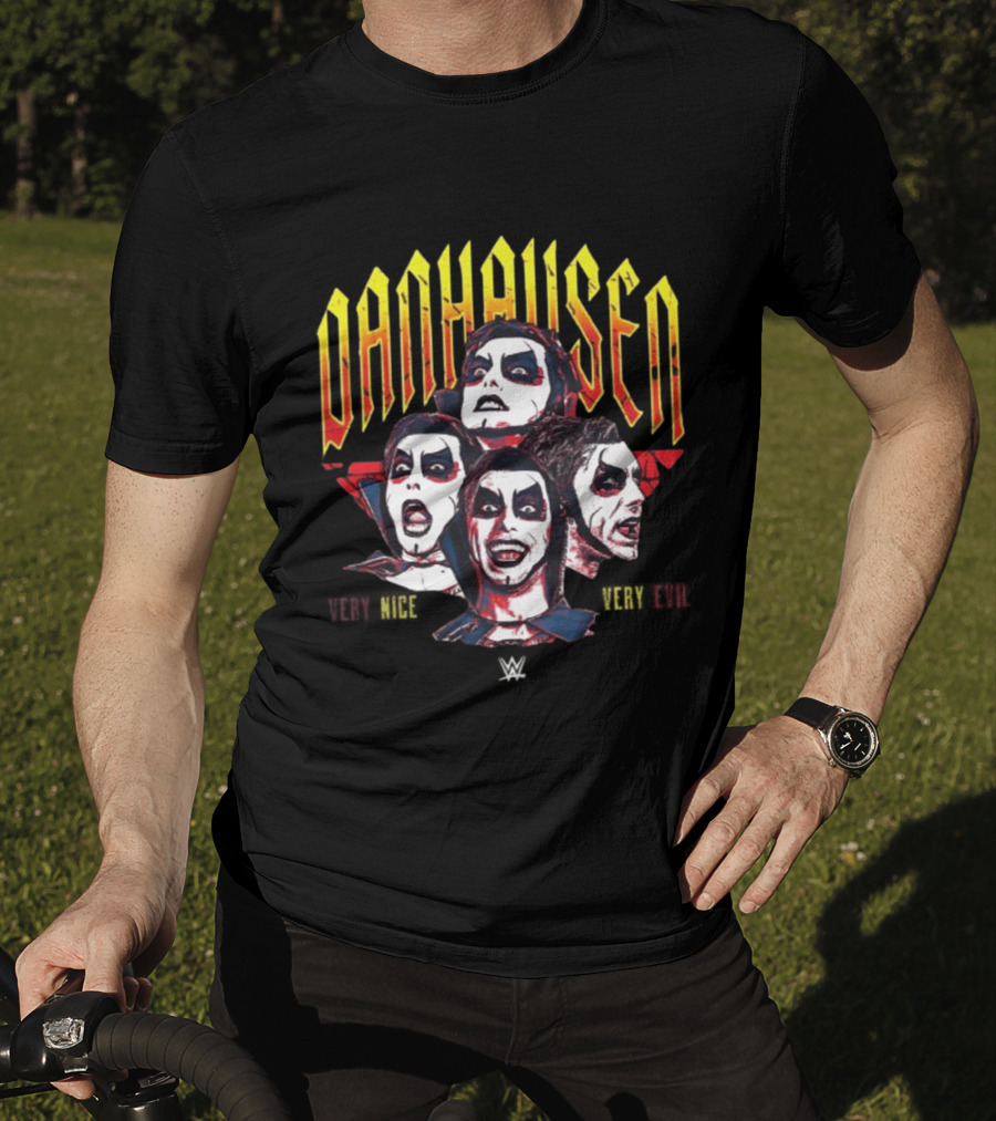 Danhausen Very Nice Very Evil Expressions WWE Face T-Shirt