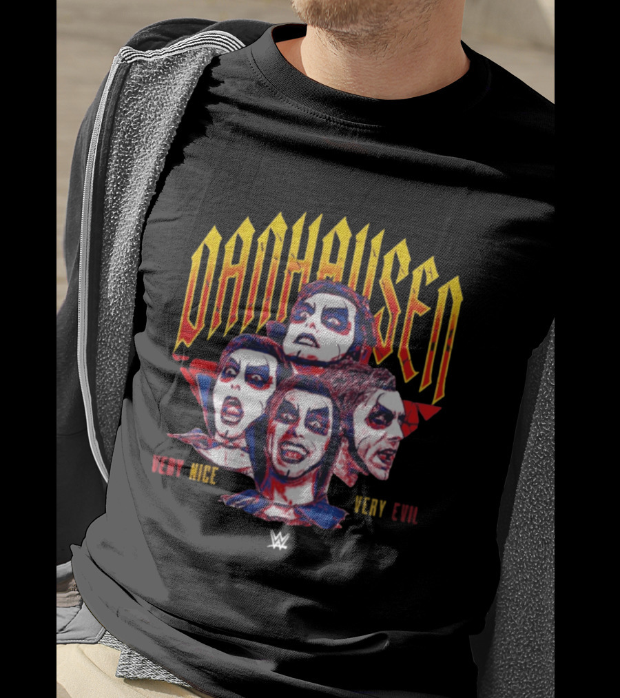 Danhausen WWE Very Nice Very Evil Expressions Faces T-Shirt