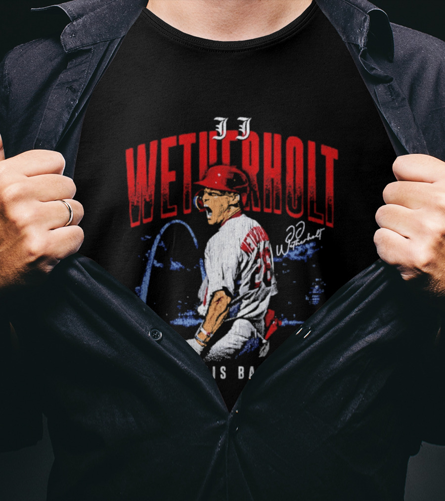 JJ Wetherholt St Louis Baseball Arch 32 T-Shirt