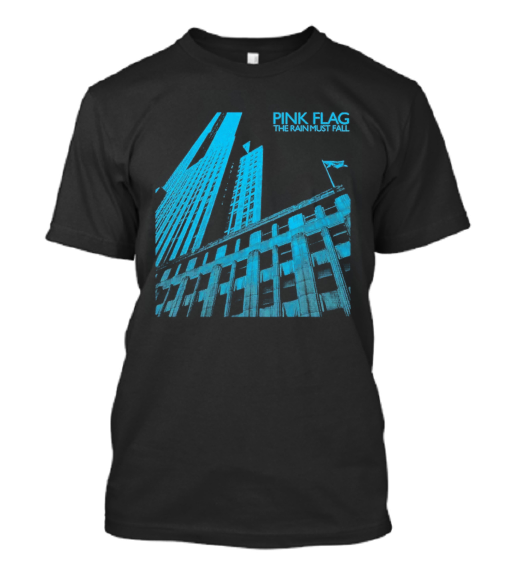 Pink Flag The Rain Must Fall Building Structure With Sailing Boat Mast T-Shirt