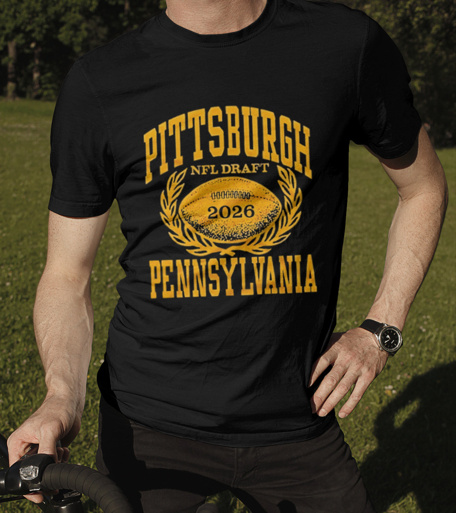 Pittsburgh Pennsylvania NFL Draft 2026 Football T-Shirt
