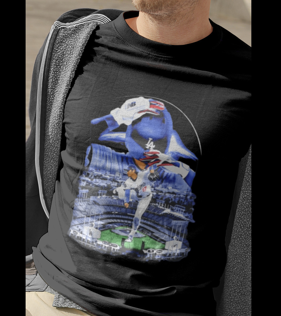 Shohei Ohtani Los Angeles Dodgers Stadium Player Action And Team Spirit T-Shirt