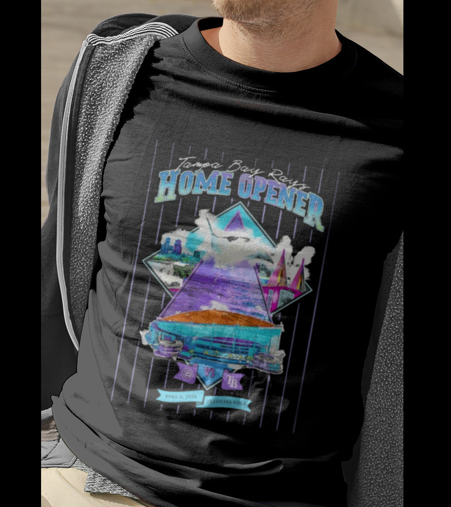 Tampa Bay Rays Home Opener Tropicana Field Skyline T-Shirt