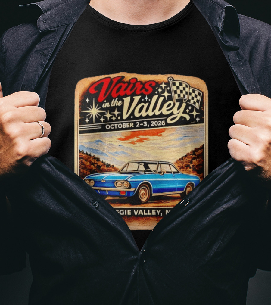 Vairs In The Valley October 2 3 2026 Maggie Valley NC Classic Car Event T-Shirt