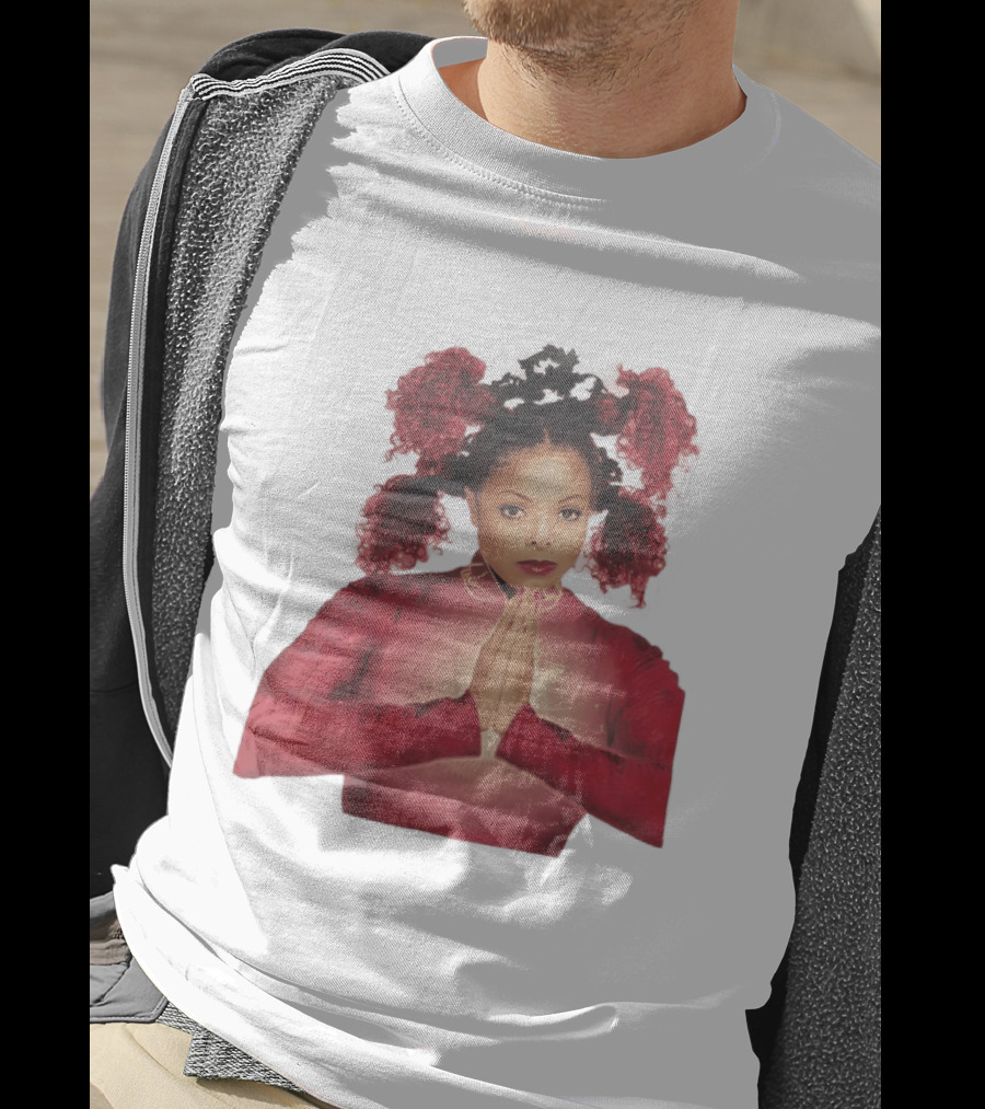 1999 Janet Jackson Velvet Rope Tour Red Outfit Praying Hands T-Shirt