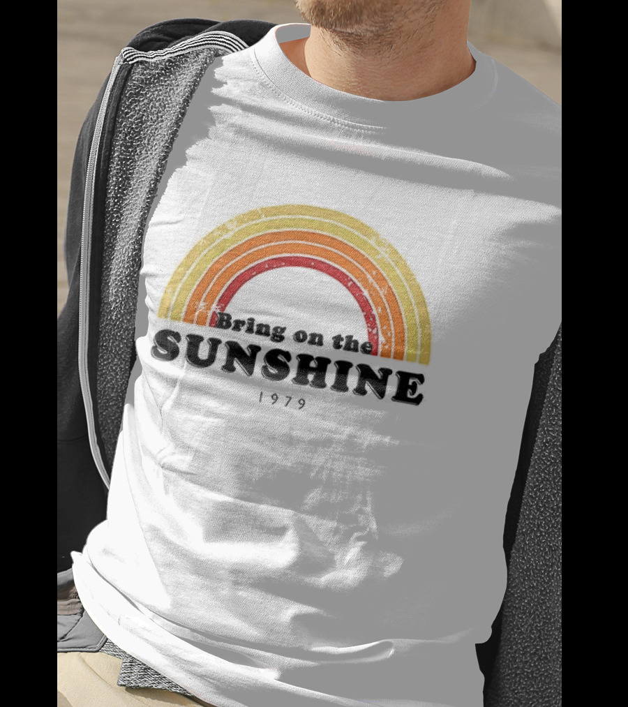 Bring On The Sunshine 1979 Retro Rainbow Ringer T-Shirt