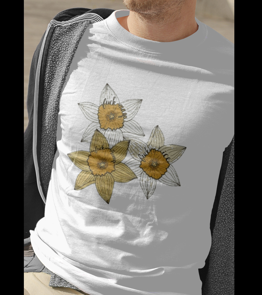 Fuck MAGA Trump ICE Yellow Daffodil Trio T-Shirt