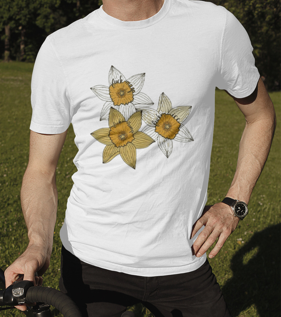 Fuck MAGA Trump ICE Yellow Daffodil Trio T-Shirt