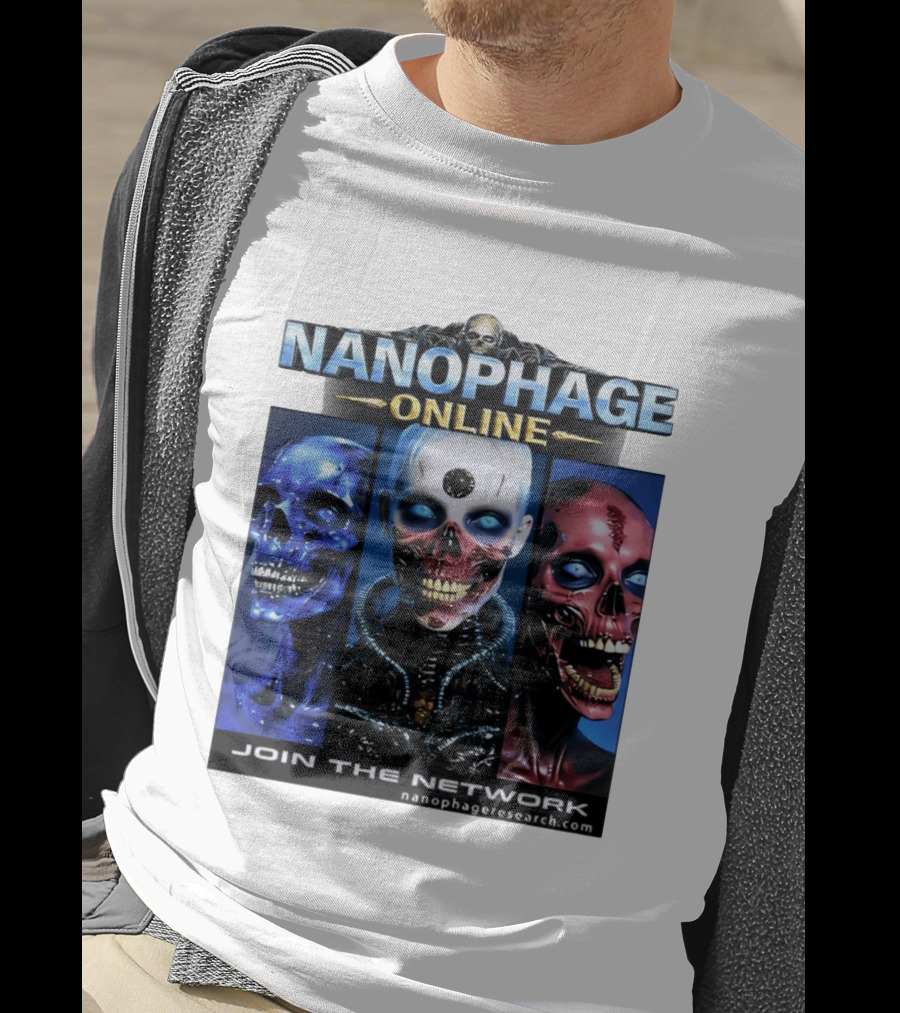 Nanophage Online Join The Network Nanophageresearch.com T-Shirt