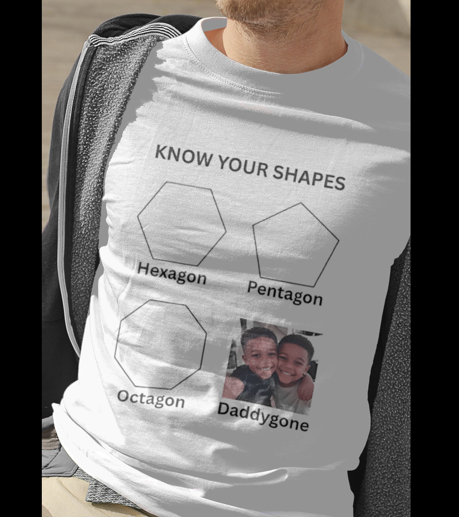Know Your Shapes Hexagon Pentagon Octagon Daddygone T-Shirt