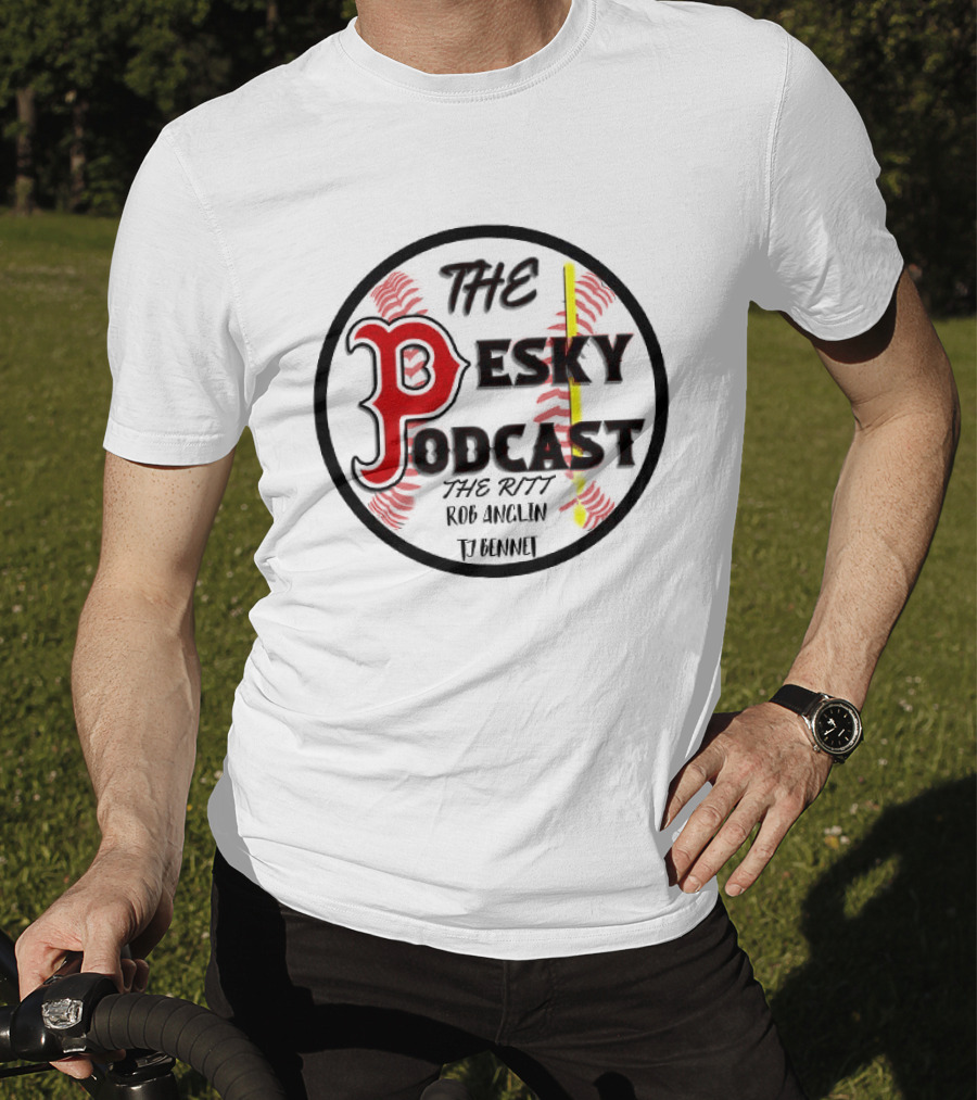 The Pesky Podcast The Ritt Rob Anglin Baseball T-Shirt