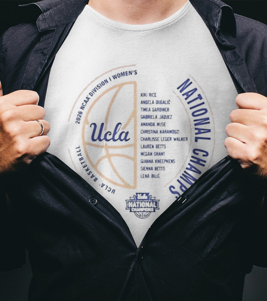 Ucla Bruins National Champs Women's Basketball Nil Team T-Shirt