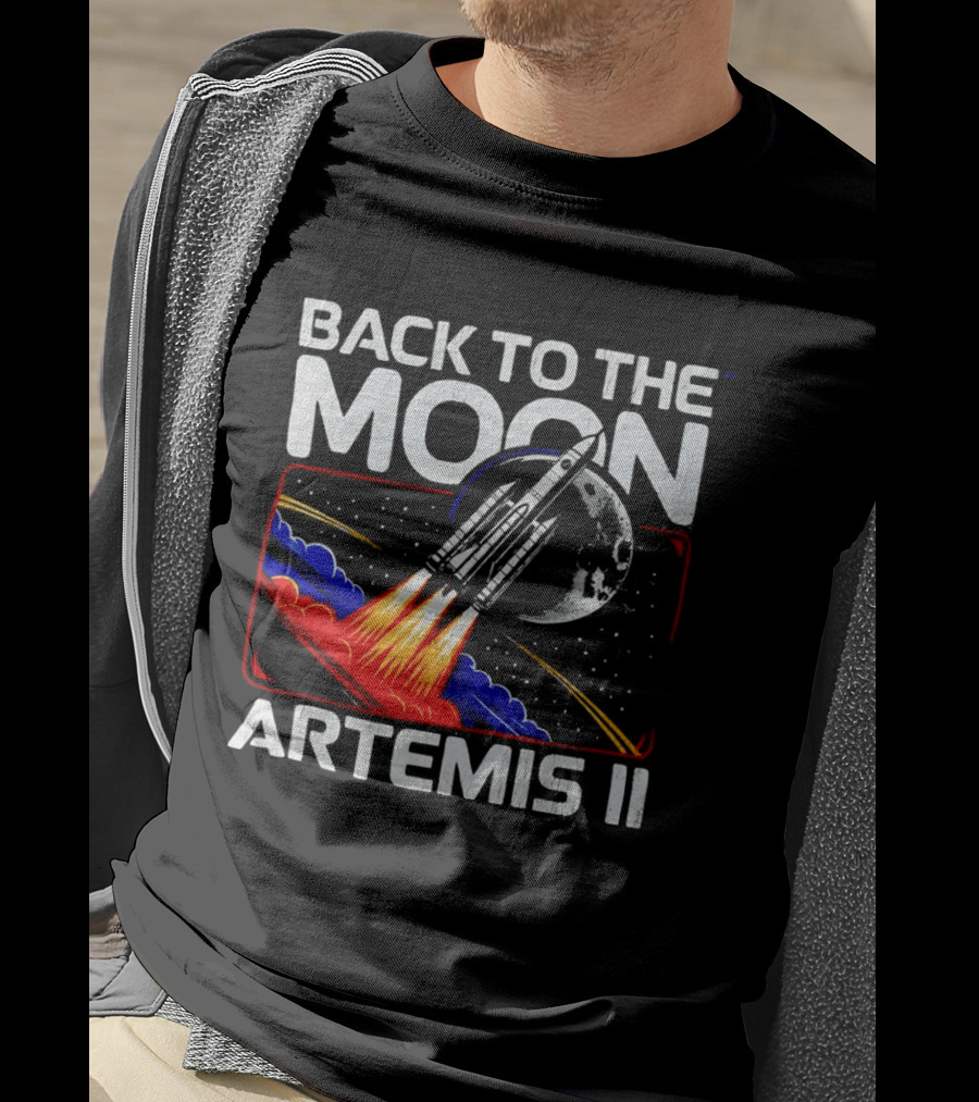 Back To The Moon Artemis II Rocket Mission Lunar Exploration T-Shirt