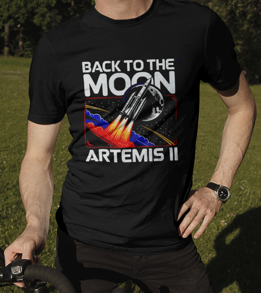 Back To The Moon Artemis II Rocket Mission Lunar Exploration T-Shirt