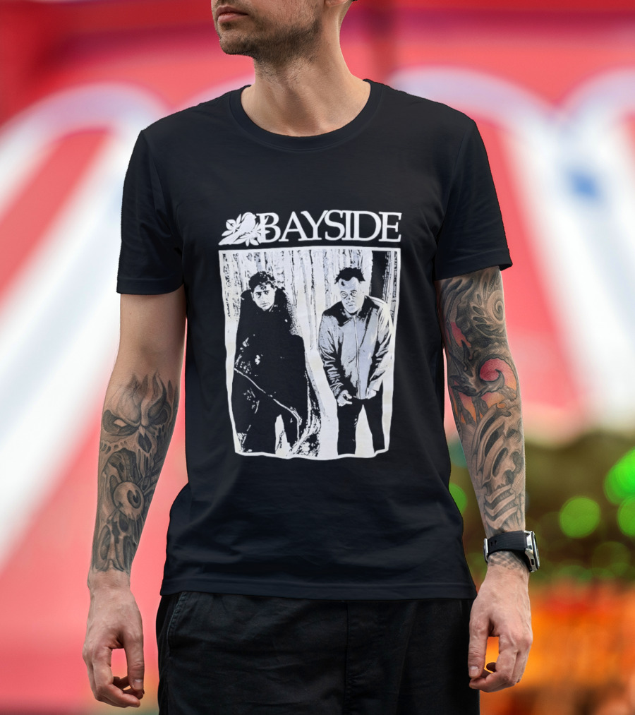 Bayside Band 25th Anniversary Black And White Image T-Shirt