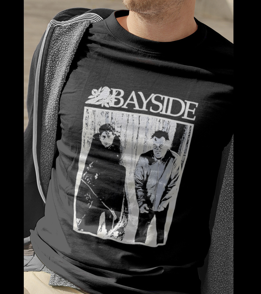 Bayside Band 25th Anniversary Black And White Image T-Shirt