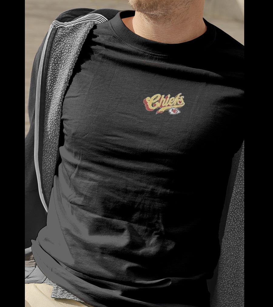 Born X Raised Kansas City Chiefs Kingdom Pro Script Chiefs Kingdom T-Shirt
