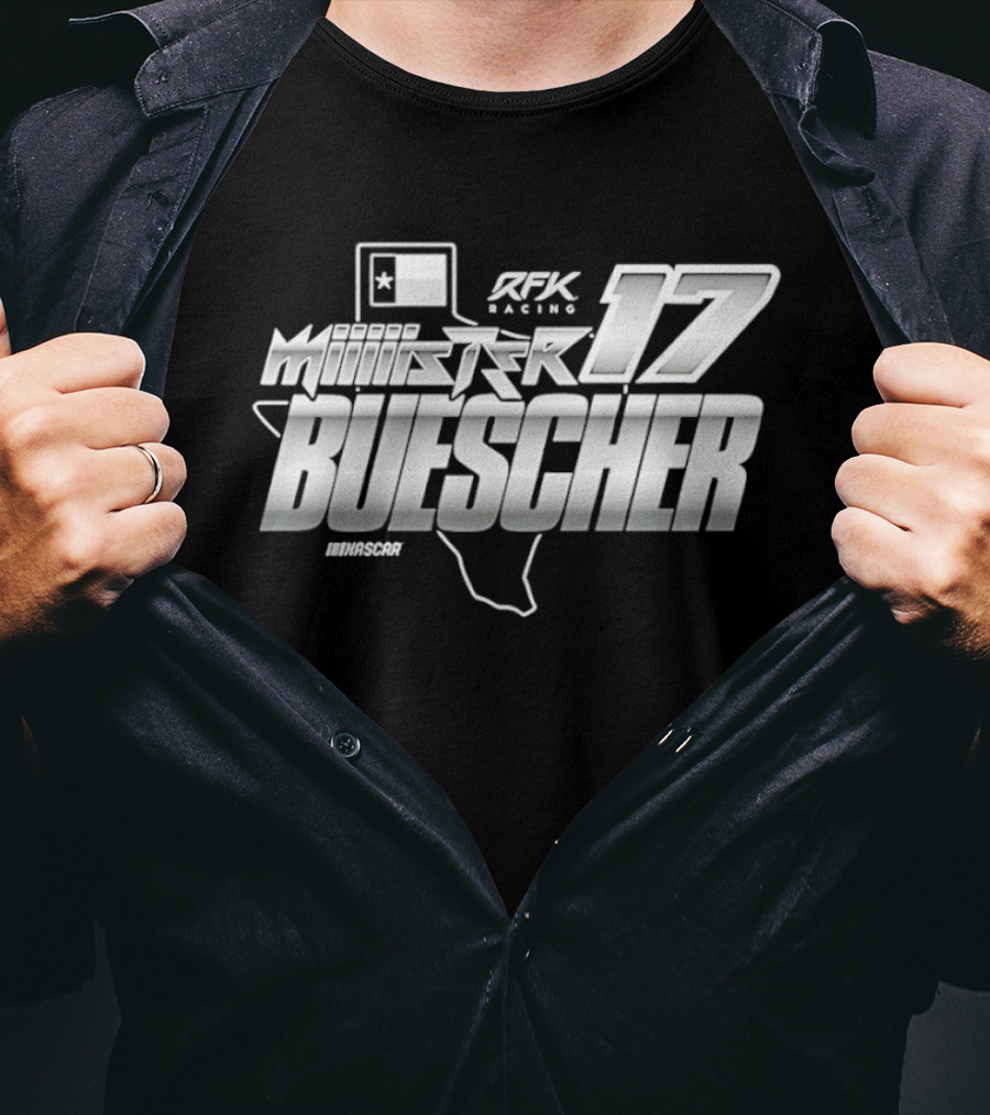 Buescher NASCAR RFK Racing Number 17 Motorsport T-Shirt