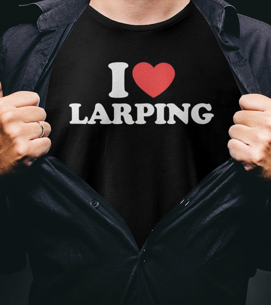 I Heart Larping Red Heart T-Shirt