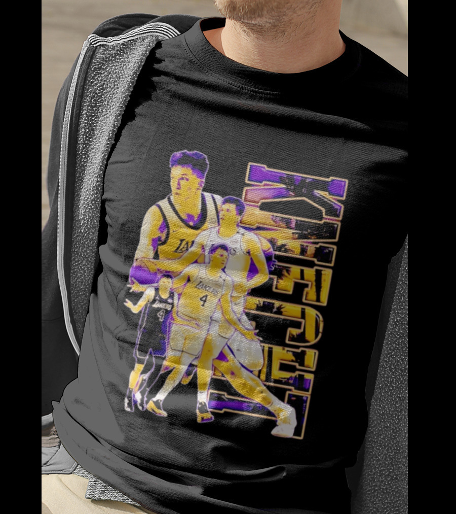 Dalton Knecht Los Angeles Lakers Basketball Lakers 4 T-Shirt