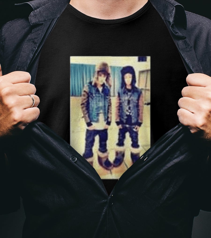 Justin Bieber Jaden Smith Never Say Never Denim And Fur Outfits T-Shirt