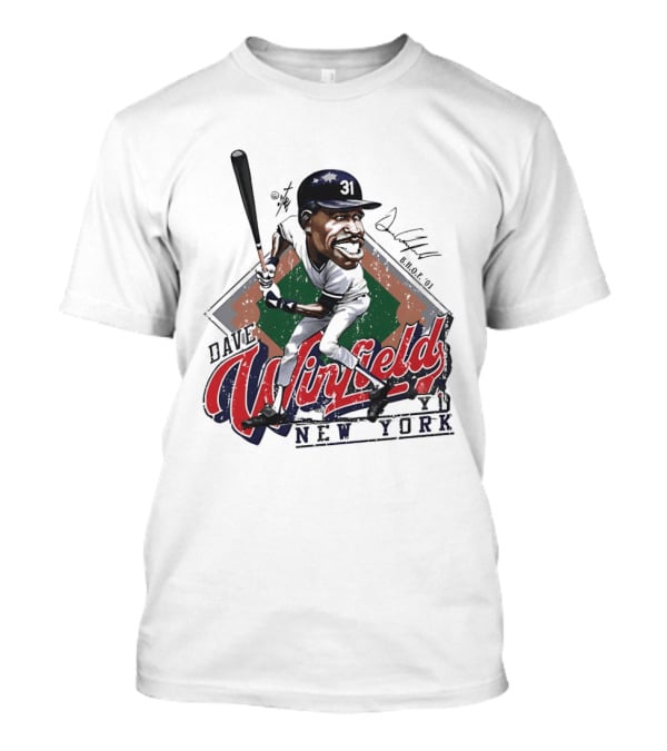 Dave Winfield New York Yankees Major League Baseball Caricature T-Shirt