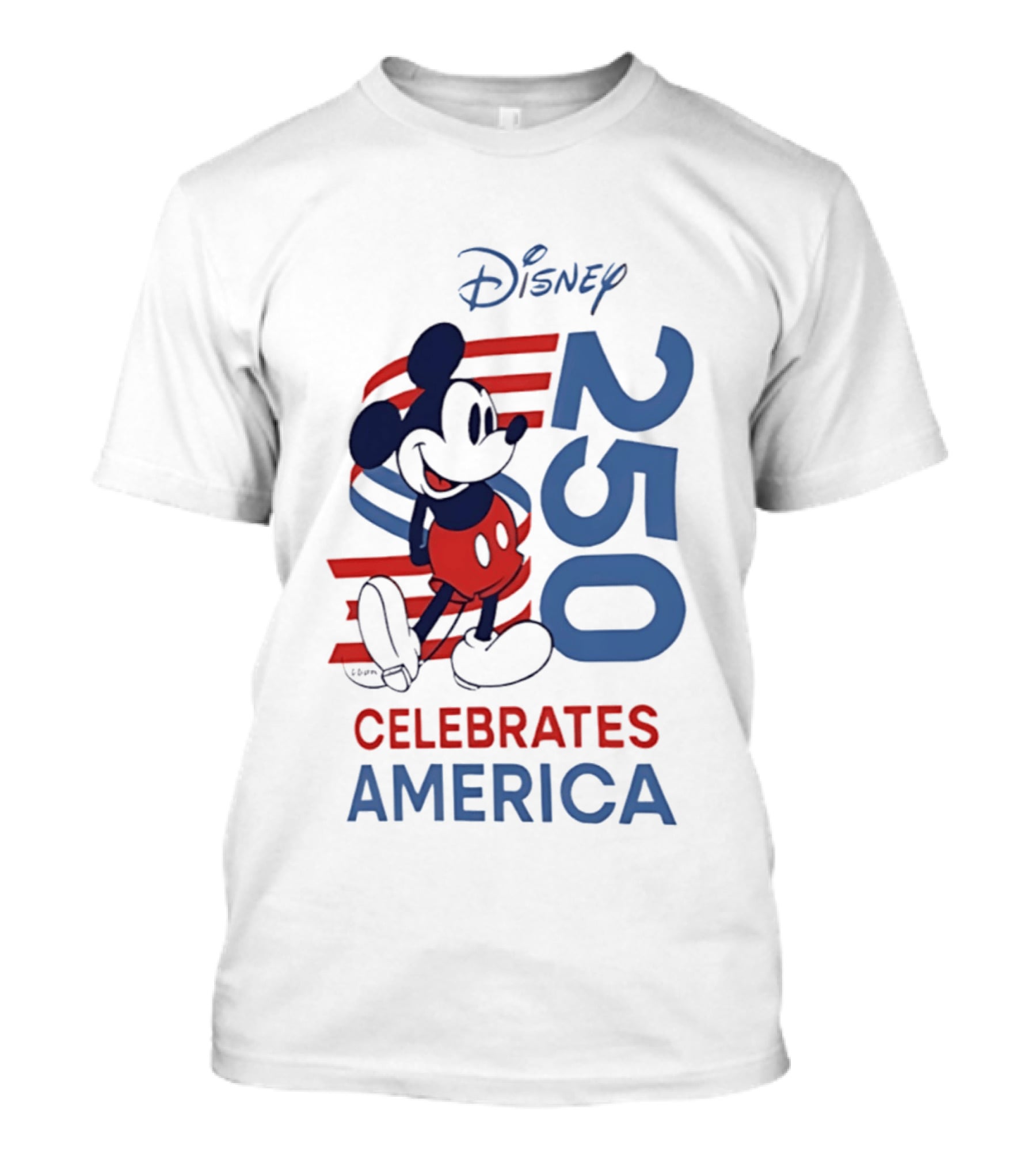 Disney Celebrates America 250th Anniversary 1776 2026 Mickey Mouse T-Shirt