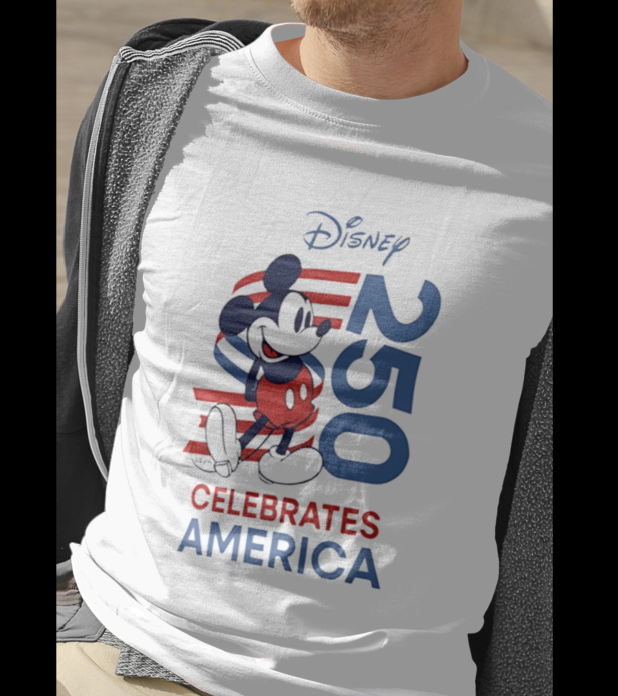 Disney Celebrates America 250th Anniversary 1776 2026 Mickey Mouse T-Shirt