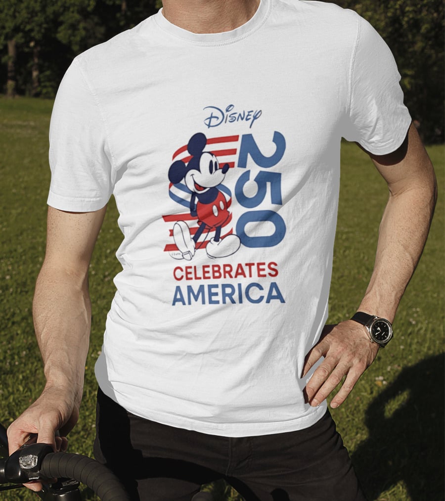 Disney Celebrates America 250th Anniversary 1776 2026 Mickey Mouse T-Shirt