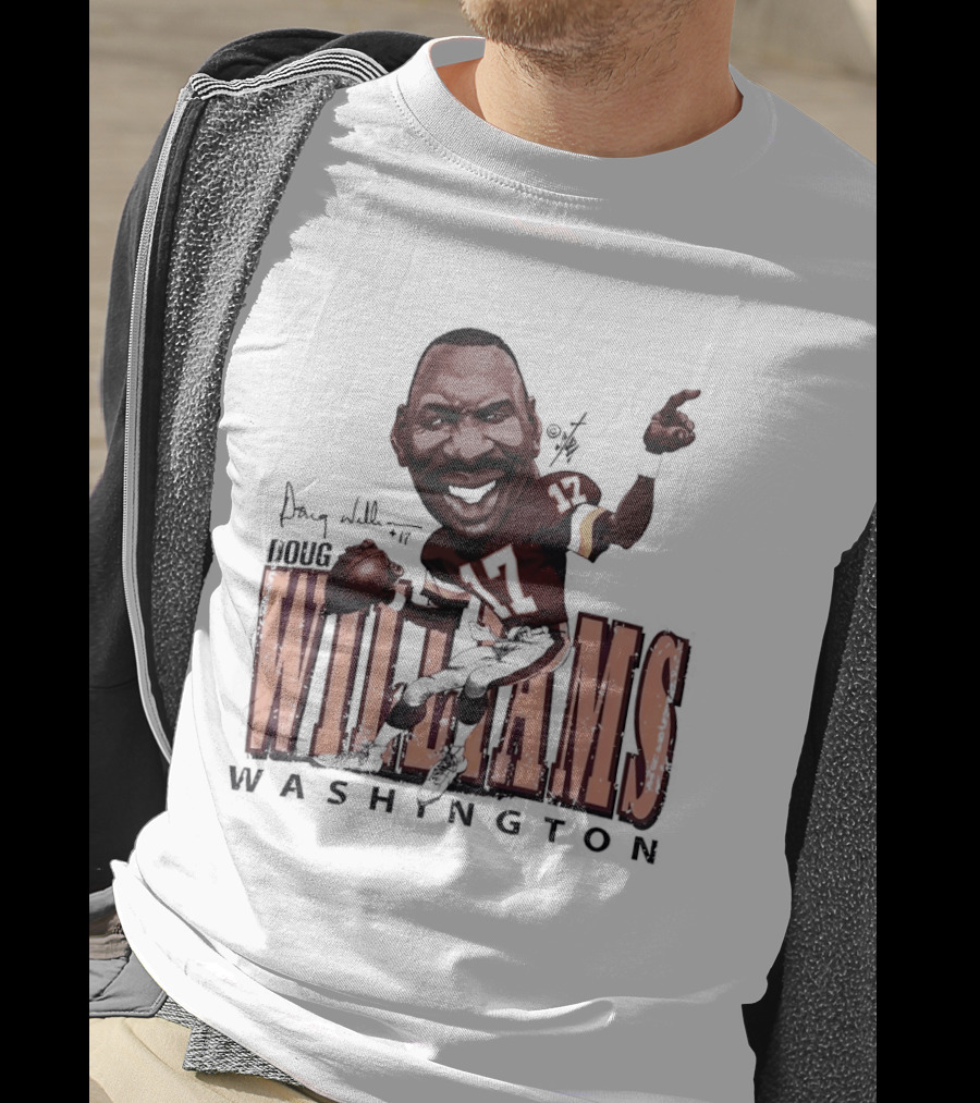 Doug Williams Washington Commanders Football Cartoon Caricature T-Shirt