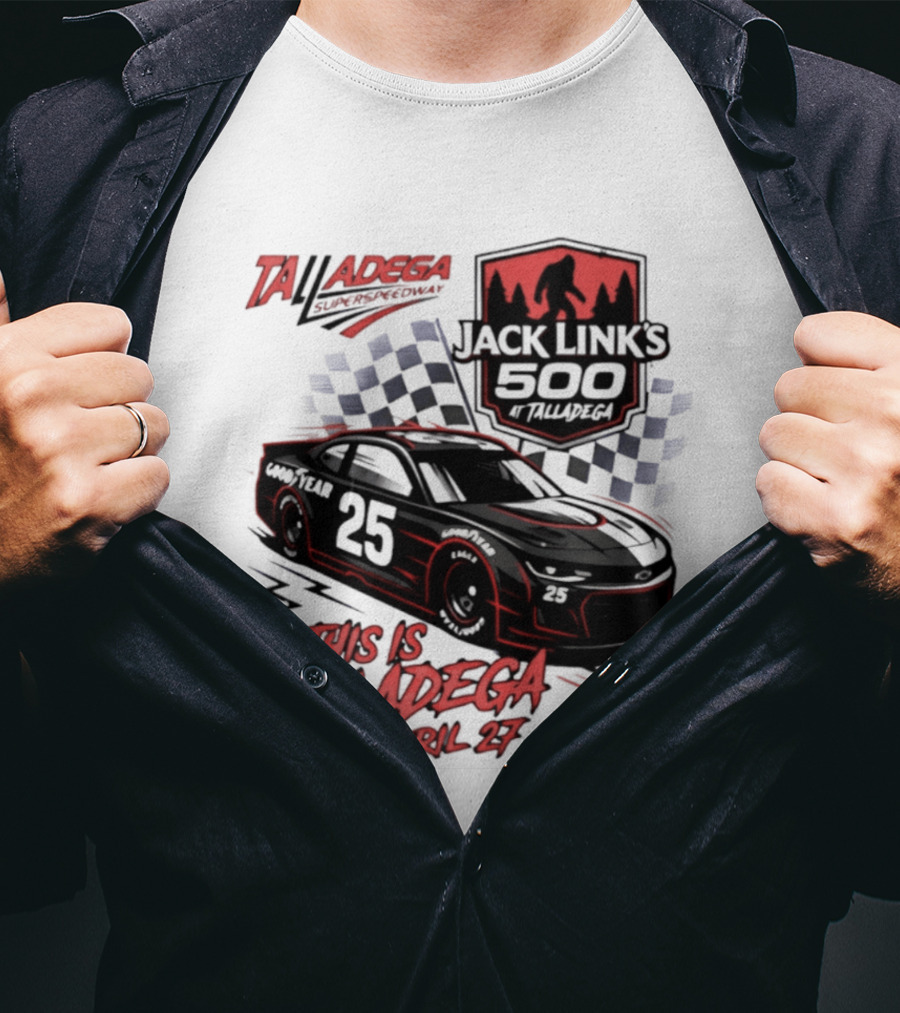 Jack Link's 500 Ghost Car Talladega April 27 NASCAR Racing T-Shirt