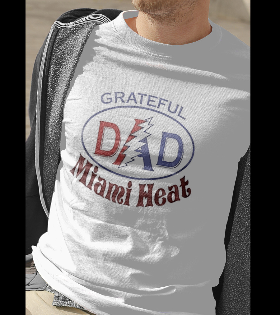 Grateful Dad Miami Heat Collaboration Father's Day T-Shirt