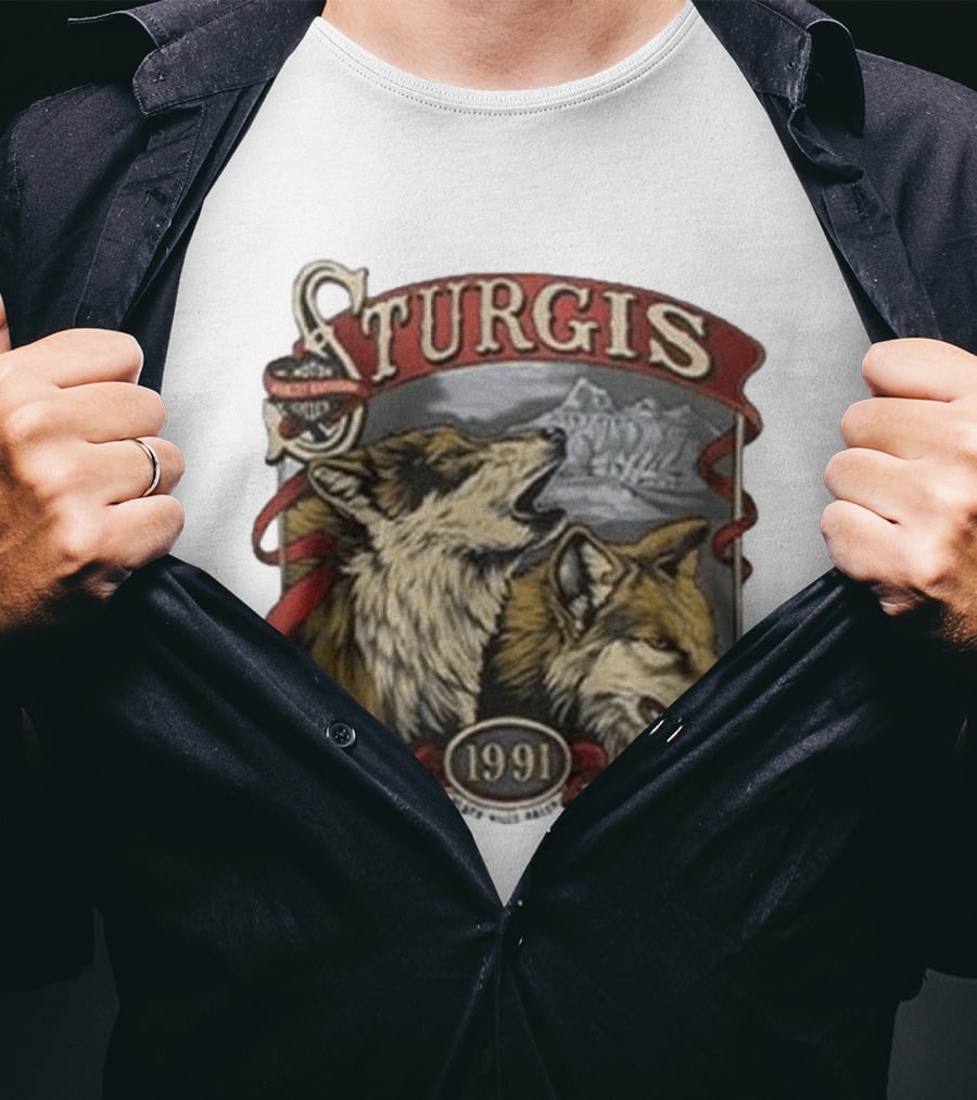 Morgan Wallen Harley Davidson Sturgis 1991 Wolf T-Shirt
