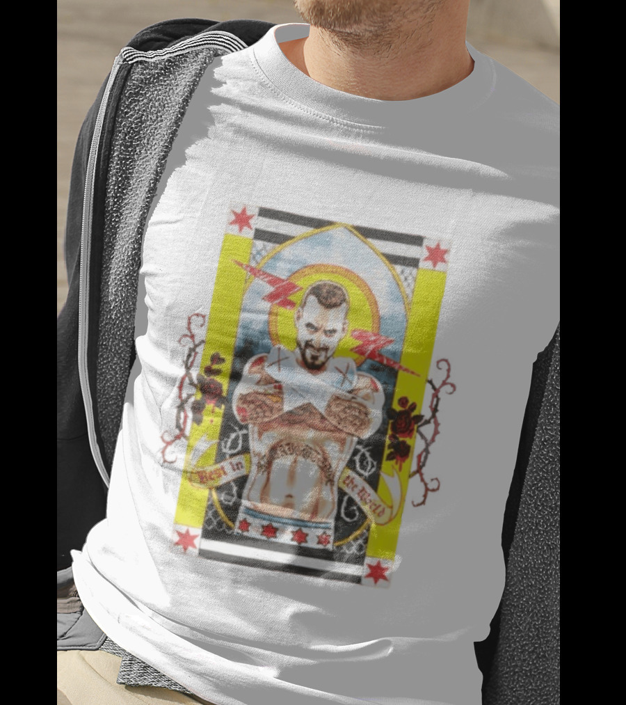 WWE CM Punk Best In The World Saint Illustrative T-Shirt