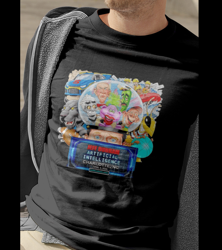 Jeff Dunham Artificial Intelligence Tour Charlotte NC April 9 2026 Characters And Scenes T-Shirt