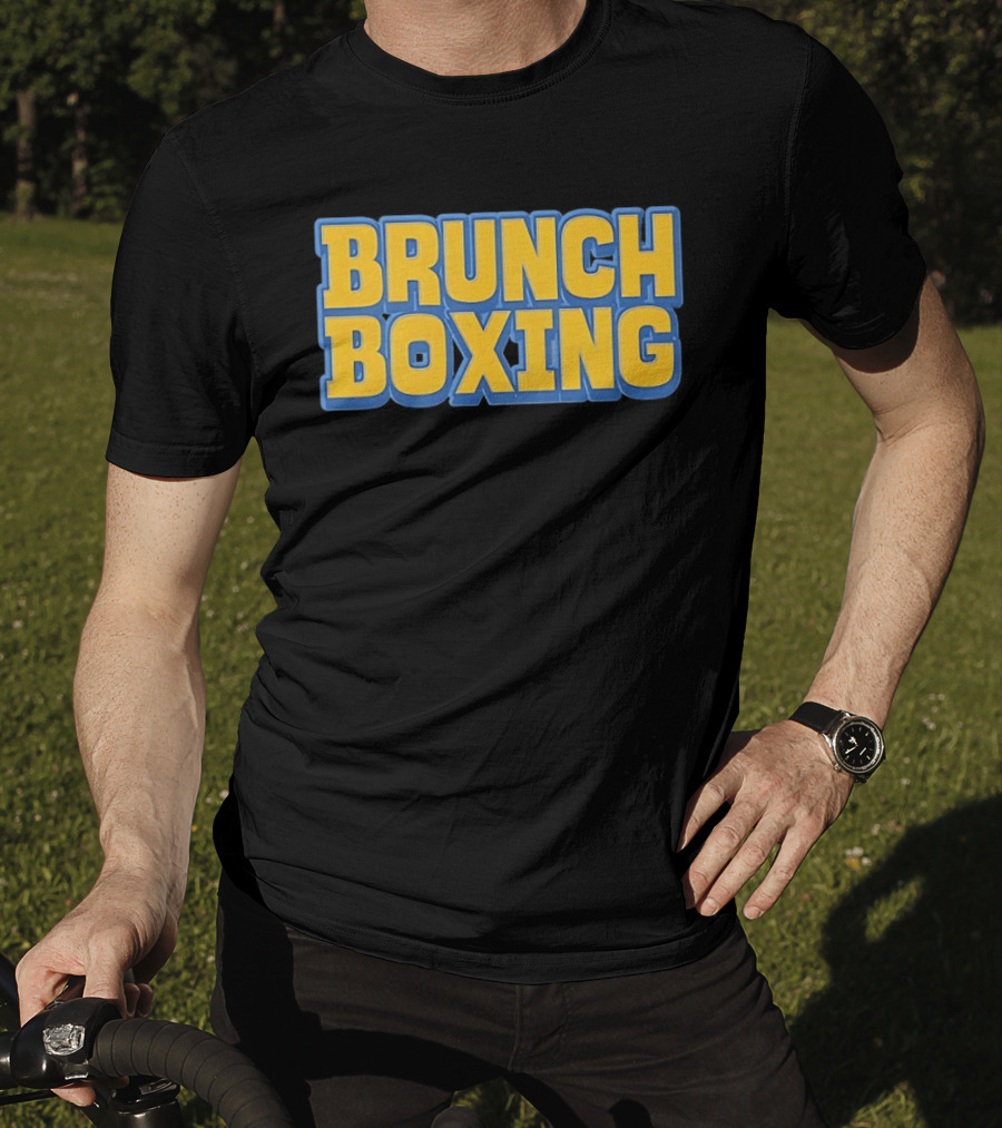 Brunch Boxing Bold Yellow And Blue T-Shirt