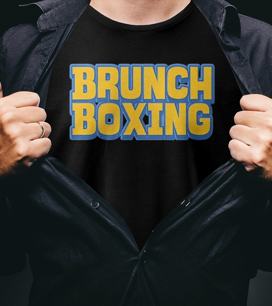 Brunch Boxing Bold Yellow And Blue T-Shirt