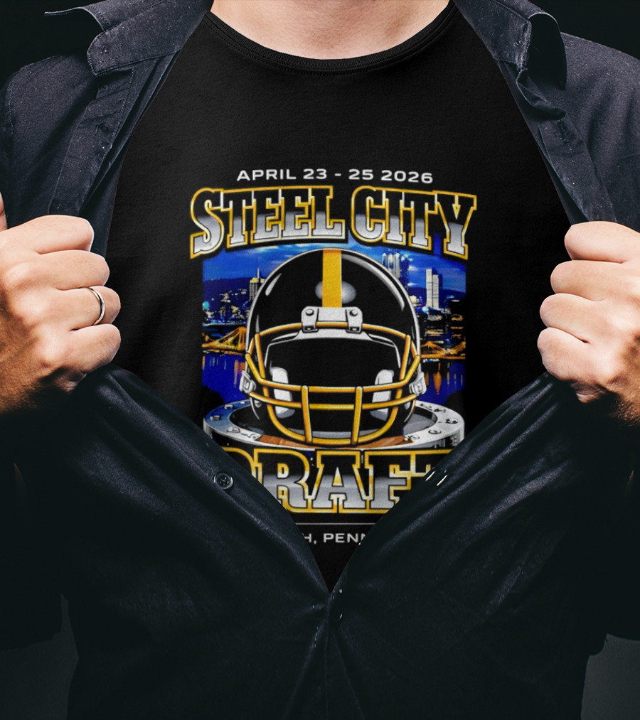 April 28 29 2026 Steel City Draft Pittsburgh Pennsylvania Helmet T-Shirt