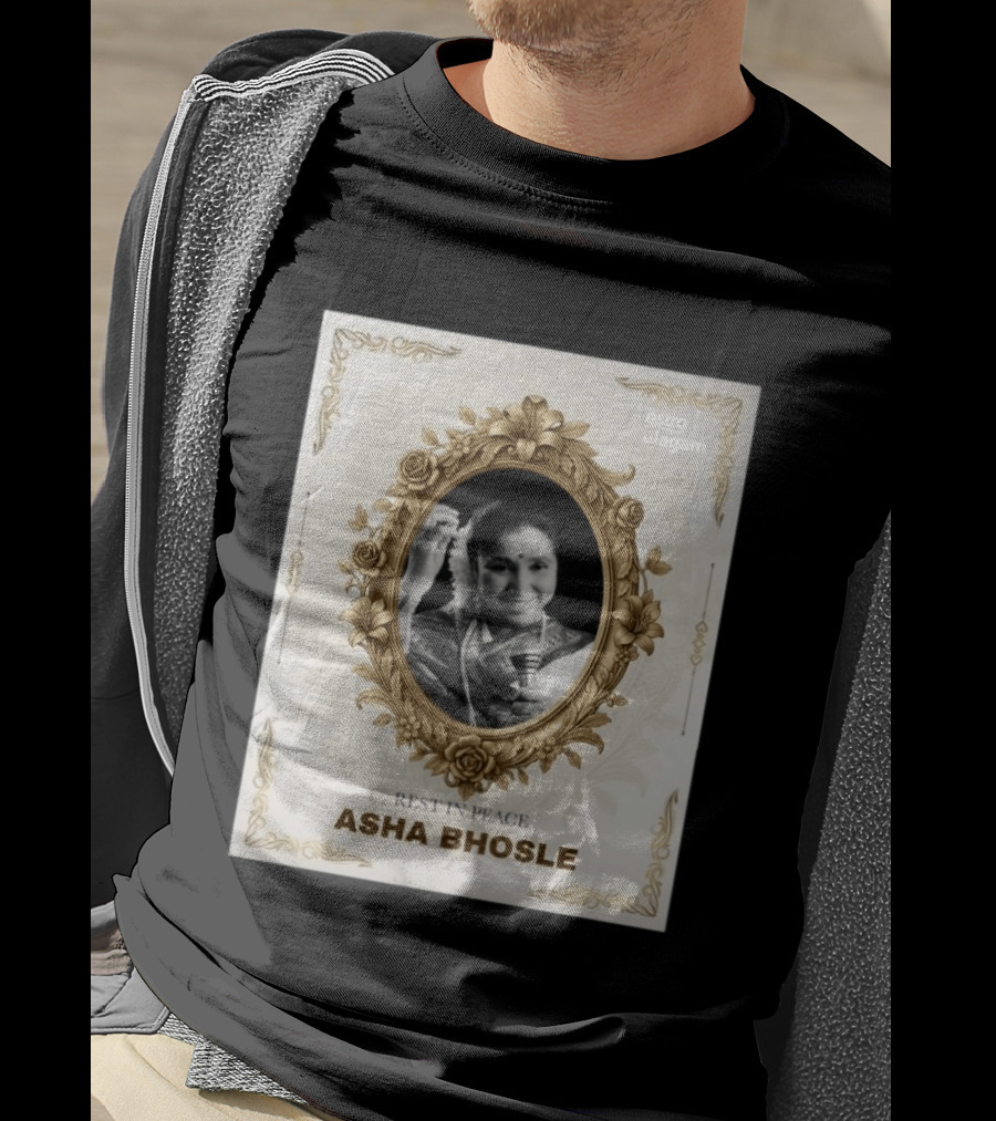 Rest In Peace Asha Bhosle Memorial Tribute Astro Ulagam T-Shirt