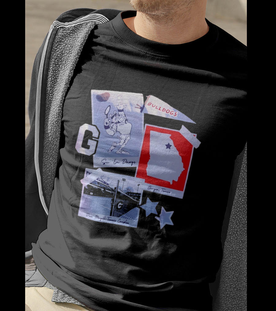 Georgia Bulldogs Sic 'Em Dawgs Dan Magill Tennis Complex Georgia Tennis T-Shirt
