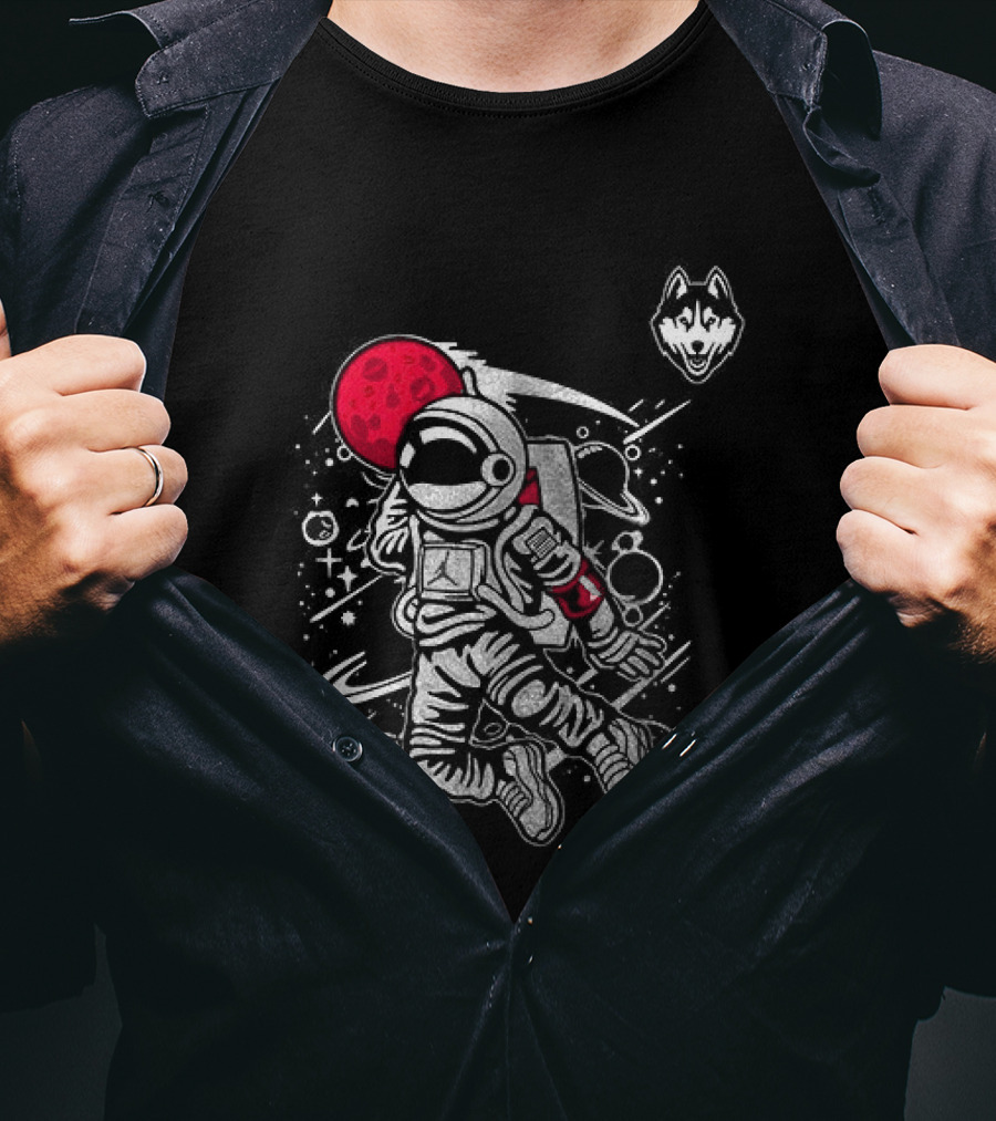 UConn Huskies 2026 Space Astronaut Adventure T-Shirt