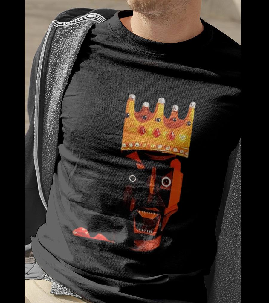 Ye At Coachella King Crowned Abstract Face T-Shirt