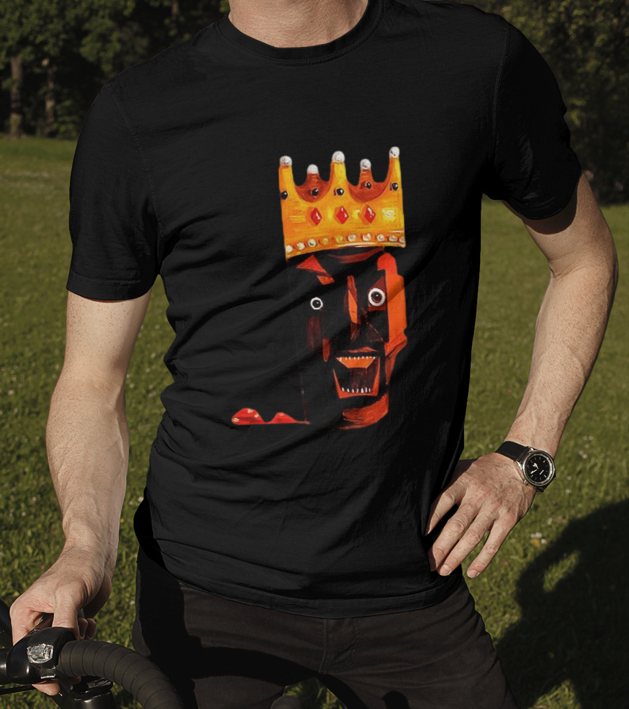 Ye At Coachella King Crowned Abstract Face T-Shirt