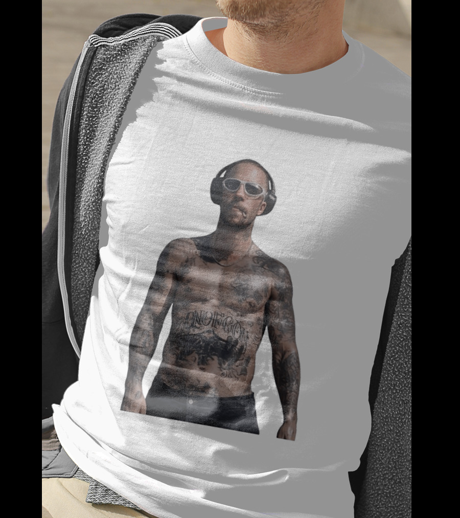 Adam Levine Maroon 5 Smoking Tattoos And Headphones T-Shirt