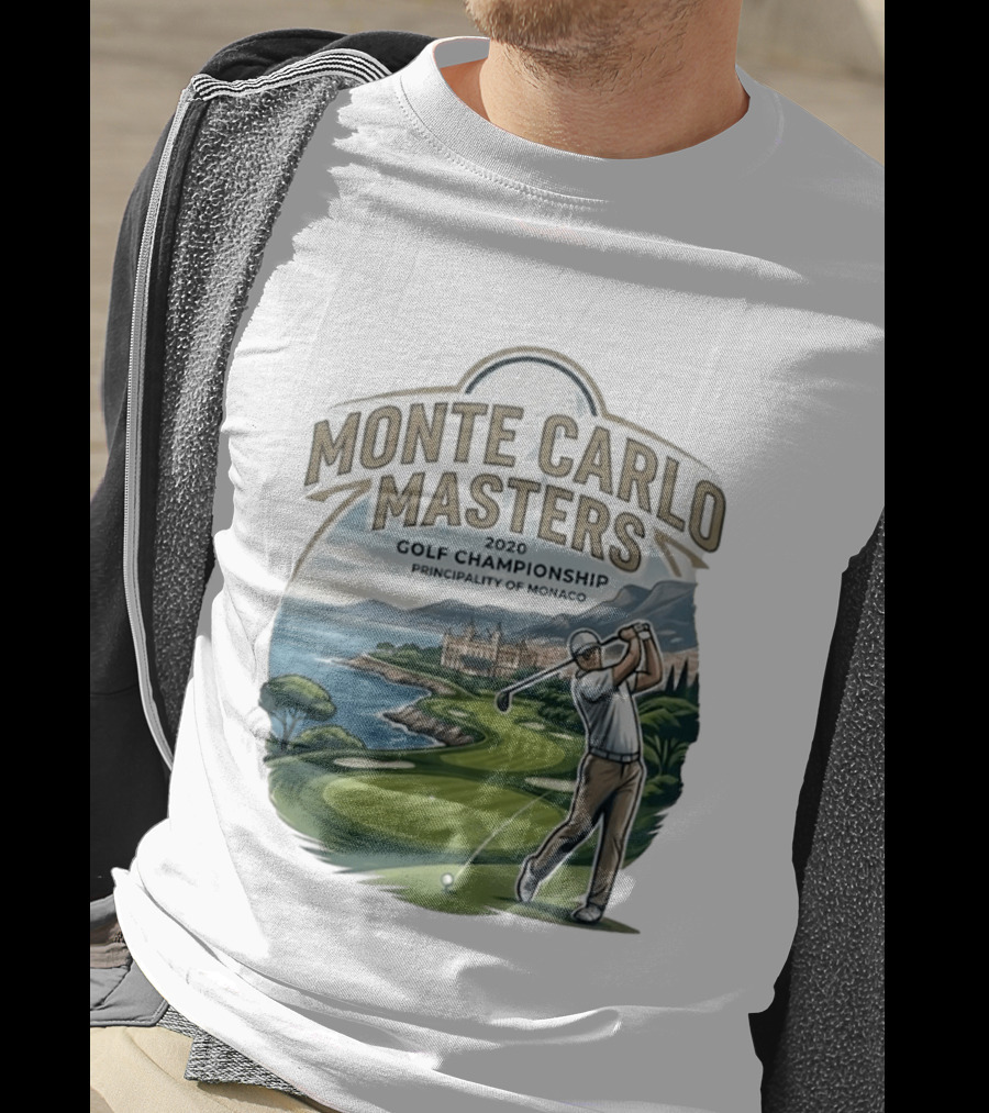 Monte Carlo Masters 2020 Golf Championship Principality Of Monaco T-Shirt